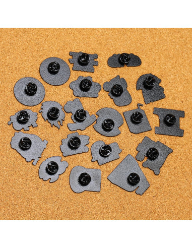 20 Pines de Esmalte Divertidos SOWPOPY para Mochilas y Sombreros