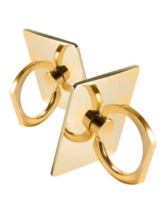 Soporte de Anillo para Teléfono Wansurs Oro 2 Pack 360 Rotación