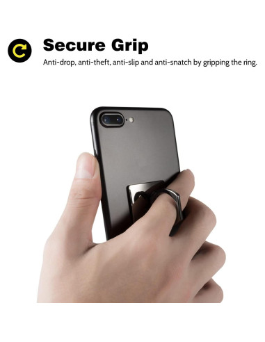 Soporte de Anillo para Teléfono Wansurs Oro 2 Pack 360 Rotación