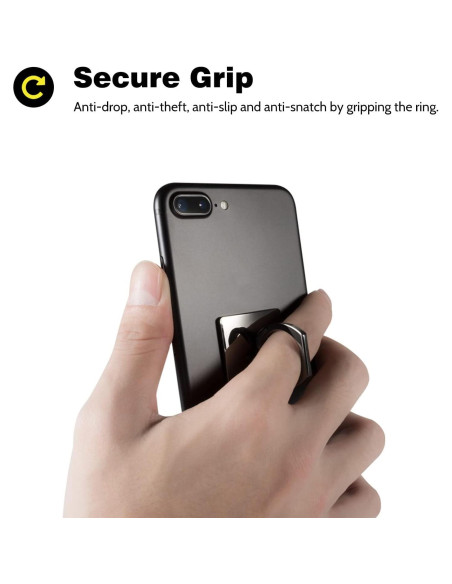 Soporte de Anillo para Teléfono Wansurs Oro 2 Pack 360 Rotación