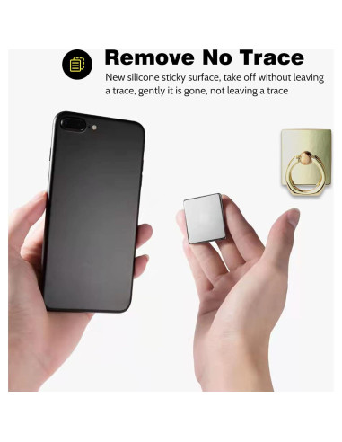Soporte de Anillo para Teléfono Wansurs Oro 2 Pack 360 Rotación
