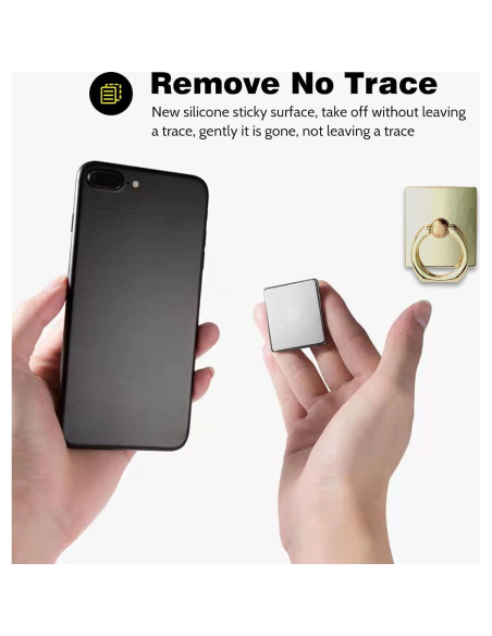 Soporte de Anillo para Teléfono Wansurs Oro 2 Pack 360 Rotación