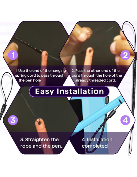 Correa para Bolígrafo Chaseroad 20PCS Elástica Retráctil