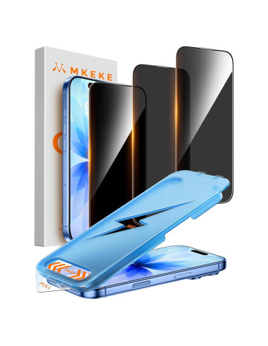 Protector de Pantalla Privado Mkeke para iPhone 17 6.3" 9H