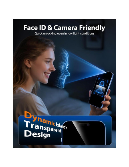 Protector de Pantalla Privado Mkeke para iPhone 17 6.3" 9H