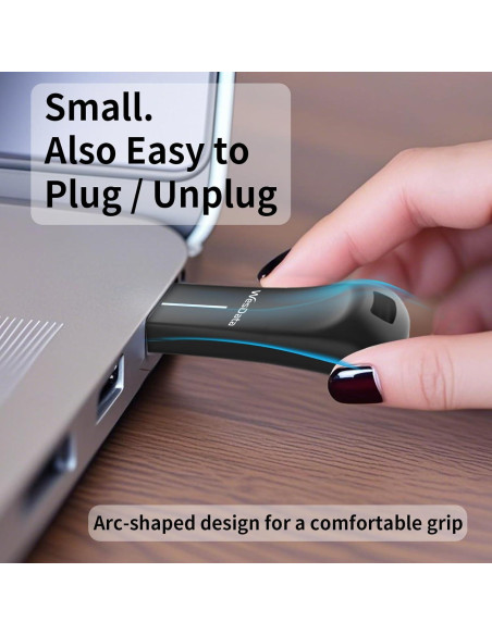 Paquete de 2 unidades USB 2.0 64GB WesData con adaptador USB-C