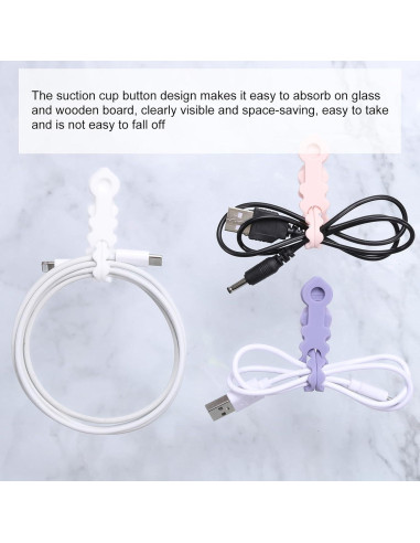 12 Correas de Silicona Reutilizables uxcell 11.94 cm Blancas