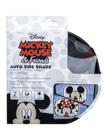 Cortina de Ventana Lateral Plasticolor Disney Mickey y Minnie 2 Piezas