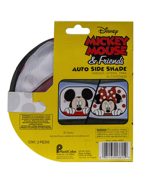 Cortina de Ventana Lateral Plasticolor Disney Mickey y Minnie 2 Piezas