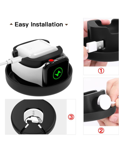 Caja de Almacenamiento MoKo para Apple Watch y AirPods - Azul Gradiente