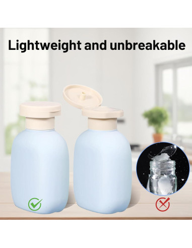 Set de 3 Botellas Reutilizables 100 ml para Viaje Genérico