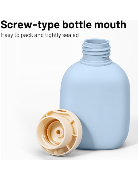 Set de 3 Botellas Reutilizables 100 ml para Viaje Genérico