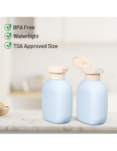 Set de 3 Botellas Reutilizables 100 ml para Viaje Genérico