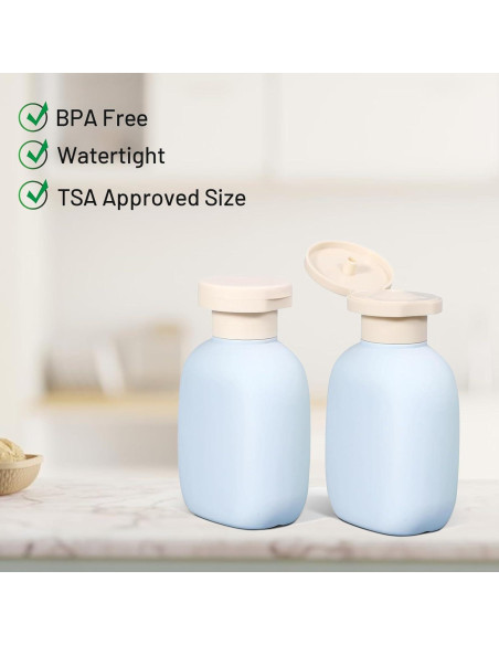 Set de 3 Botellas Reutilizables 100 ml para Viaje Genérico