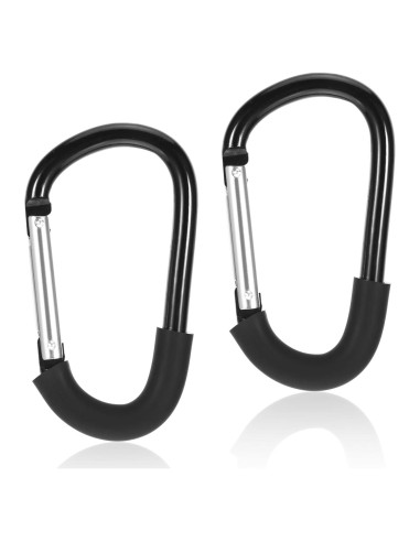 Ganchos para Cochecito Motthjcw - Paquete de 2 Clips Mosquetón