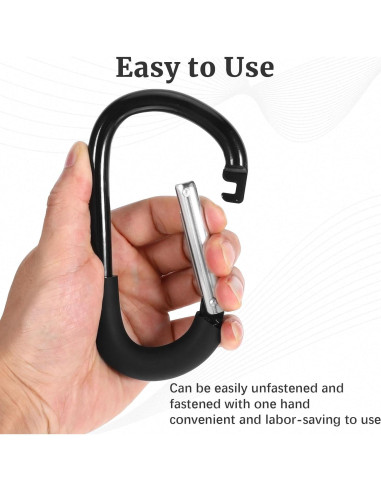 Ganchos para Cochecito Motthjcw - Paquete de 2 Clips Mosquetón