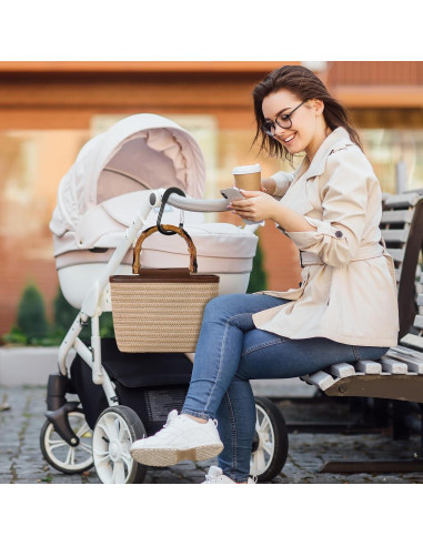 Ganchos para Cochecito Motthjcw - Paquete de 2 Clips Mosquetón