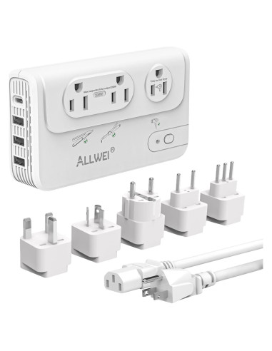 Convertidor de Voltaje ALLWEI 2000W 220V a 110V para Viajes