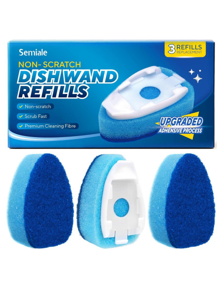 Recargas de Esponja para Varita de Platos Semiale 3 Piezas