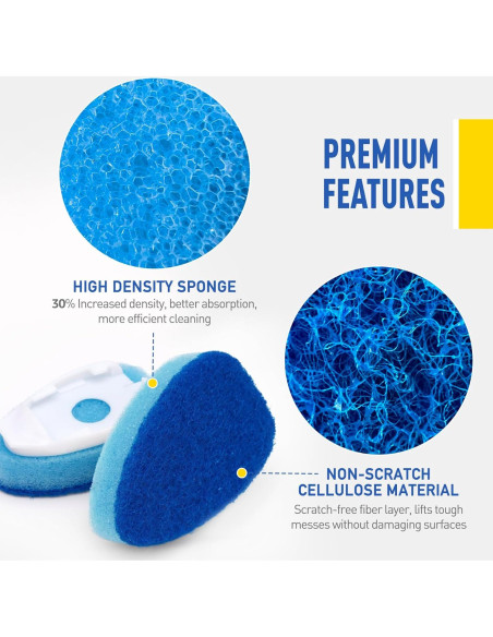 Recargas de Esponja para Varita de Platos Semiale 3 Piezas