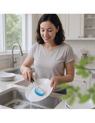 Recargas de Esponja para Varita de Platos Semiale 3 Piezas