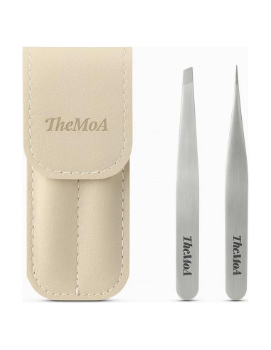 Juego de Pinzas de Precisión THEMOA - Acero Inoxidable, 2 Puntas