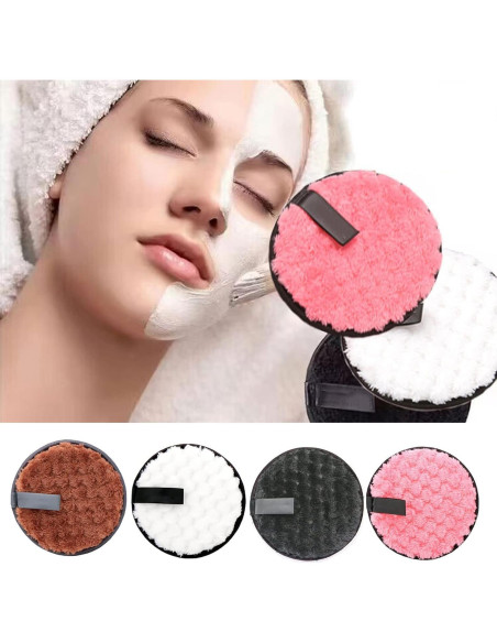 Paños de Maquillaje Reutilizables Frymmx - 4 Unidades Microfibra