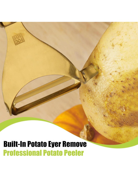 Conjunto de Peladores de Verduras WELLSUIT 2 Piezas Acero Inoxidable