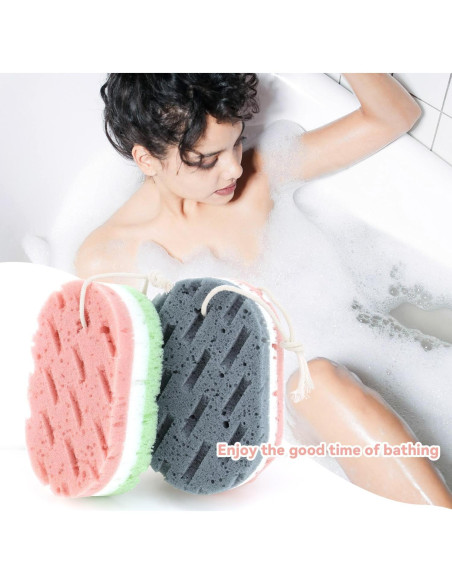 Esponjas de Baño Exfoliantes Yuntop 2 Pcs - Suave y Dura