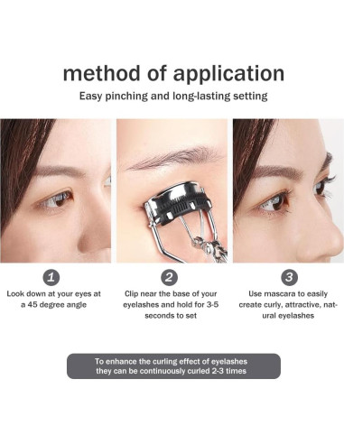 Rizador de Pestañas Profesional Ranjaner con Cepillo y Almohadillas