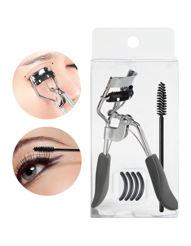 Rizador de Pestañas Profesional Ranjaner con Cepillo y Almohadillas