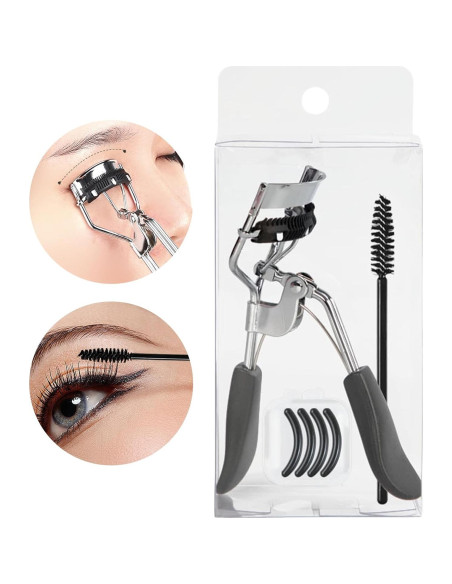 Rizador de Pestañas Profesional Ranjaner con Cepillo y Almohadillas