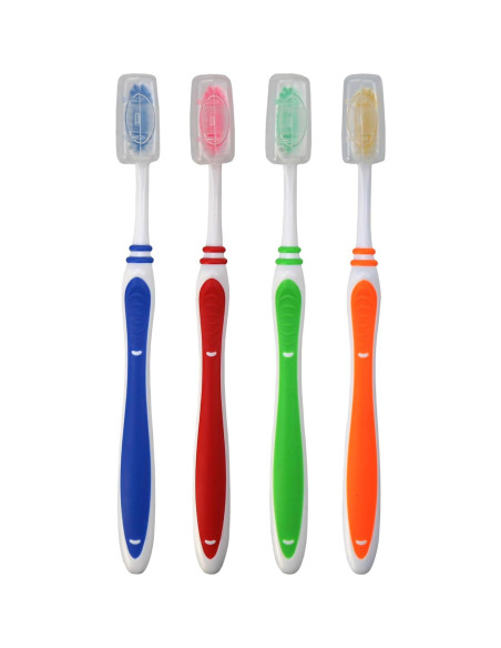Paquete de 100 Cepillos de Dientes Newday Cerdas Suaves