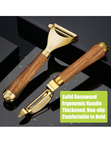 Conjunto de Peladores de Verduras WELLSUIT 2 Piezas Acero Inoxidable