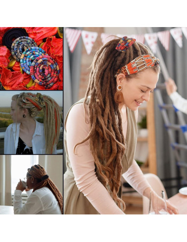 Sujetadores de Cabello para Dreads 82cm Spira Lock Color Oscuro