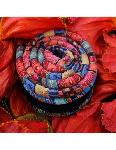 Sujetadores de Cabello para Dreads 82cm Spira Lock Color Oscuro