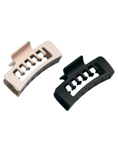 Dúo de Clips de Garra Doble Gimme Beauty - Negro y Marrón