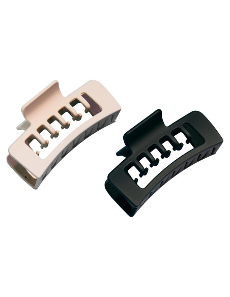 Dúo de Clips de Garra Doble Gimme Beauty - Negro y Marrón