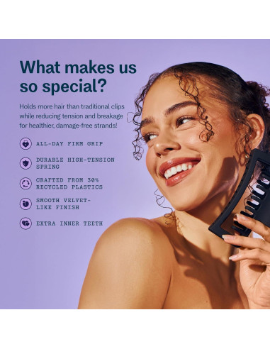 Dúo de Clips de Garra Doble Gimme Beauty - Negro y Marrón