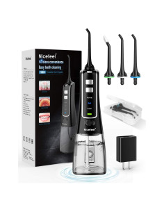 Irrigador Dental Inalámbrico Nicefeel FC2561 - 300ml, 3 Modos