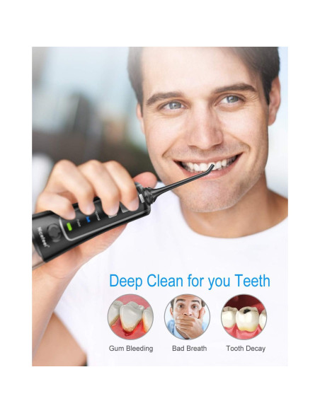 Irrigador Dental Inalámbrico Nicefeel FC2561 - 300ml, 3 Modos