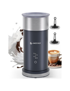 Espumador de Leche Eléctrico AMZCHEF MMF-827 4 en 1 Negro