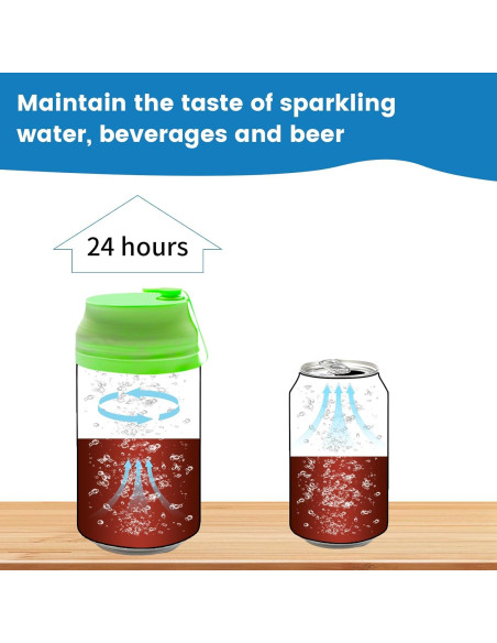 Paquete de 4 tapas de silicona ZHUOMINGJIA para latas