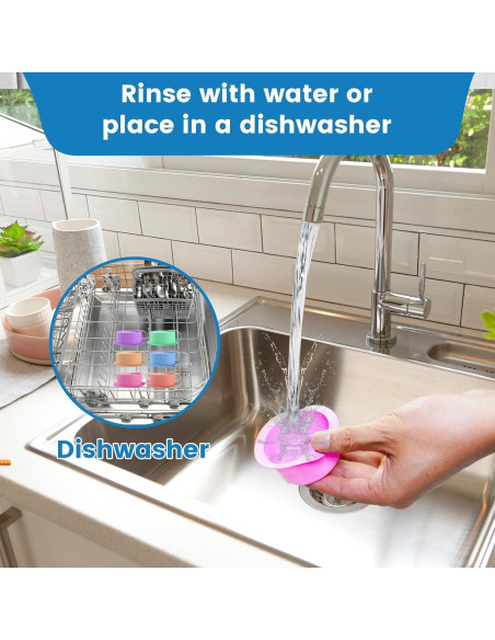 Paquete de 4 tapas de silicona ZHUOMINGJIA para latas