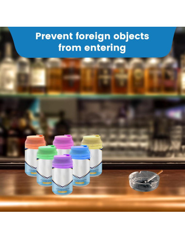 Paquete de 4 tapas de silicona ZHUOMINGJIA para latas