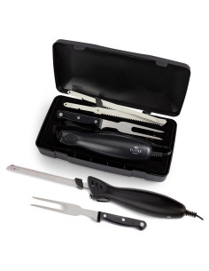 Juego de cuchillos eléctricos ELITRA HOME con estuche - Acero inoxidable