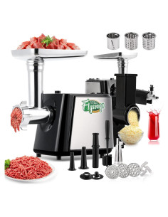 Picadora de Carne Eléctrica Flyseago 3000W Multifuncional