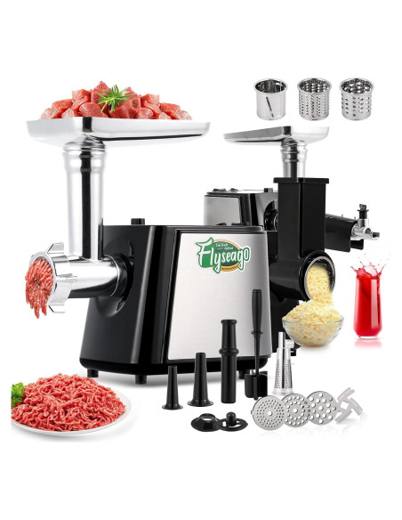 Picadora de Carne Eléctrica Flyseago 3000W Multifuncional
