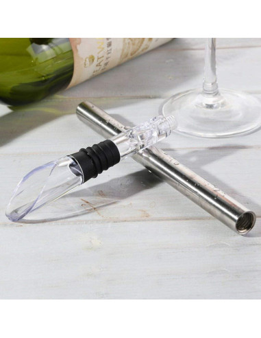 YouYah Stick Enfriador de Vino 3-en-1 Acero Inoxidable