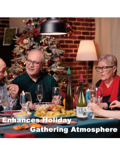 Tapones de Vino de Silicona CUISITOOL - Set de 4, Navidad 2